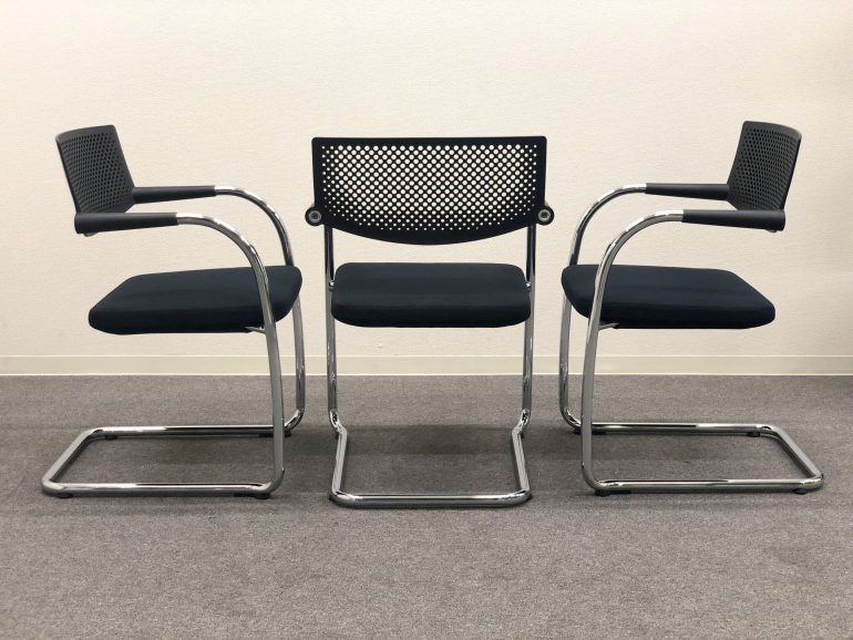 □vitra/ヴィトラ□visavis Chair/ビザビチェア 黒 5脚セット 